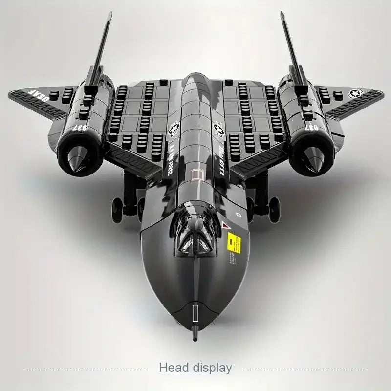 Hemasa 183pcs/set New Blackbird   Airplane Model,Fighter Assembling Building Block Toy/ Children Block Toys Gift