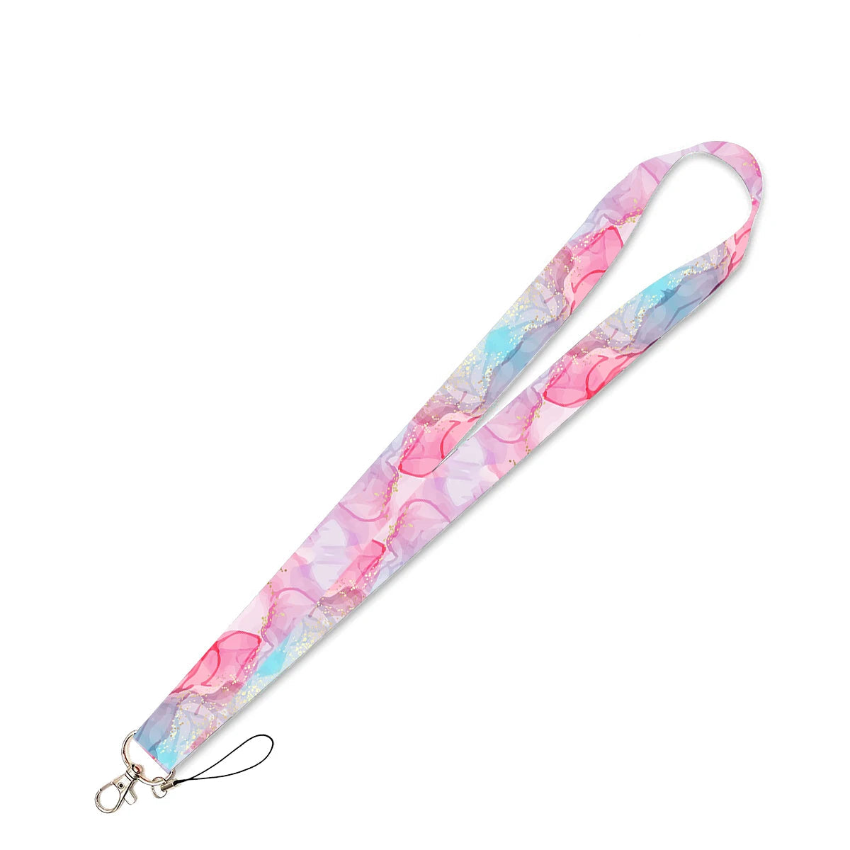 Tejesa 2pcs Beautiful Lanyard Keys Chain Badge Holder ID Credit Card Pass Hang Rope Lariat Mobile Phone Charm Accessories Gifts Wholesale