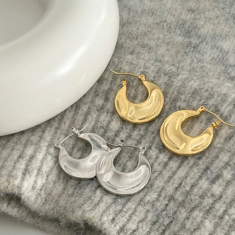 Vintage Metal Earrings Fashion Temperament Elegant High-Grade Sense Earrings