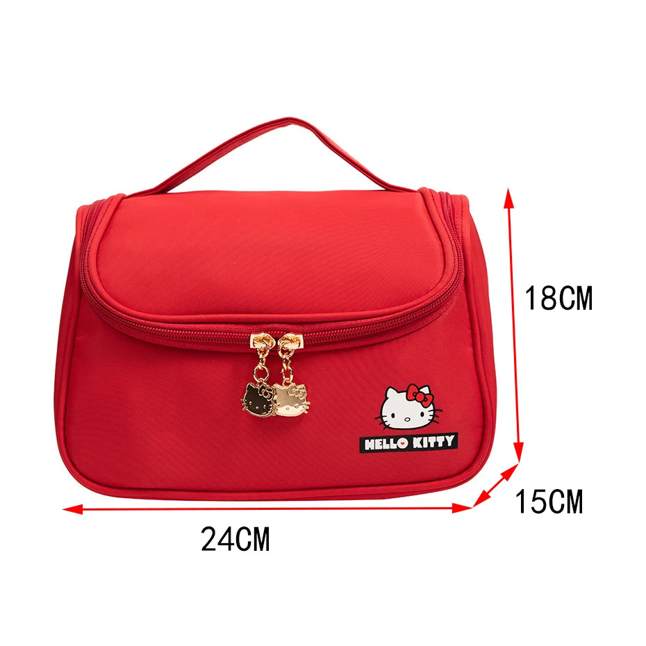 Hemasa Hello Kitty Makeup Bag  /Cosmetic Bags / Makeup Pouch Cute Travel Organizer Toiletry Box Make Up Cases