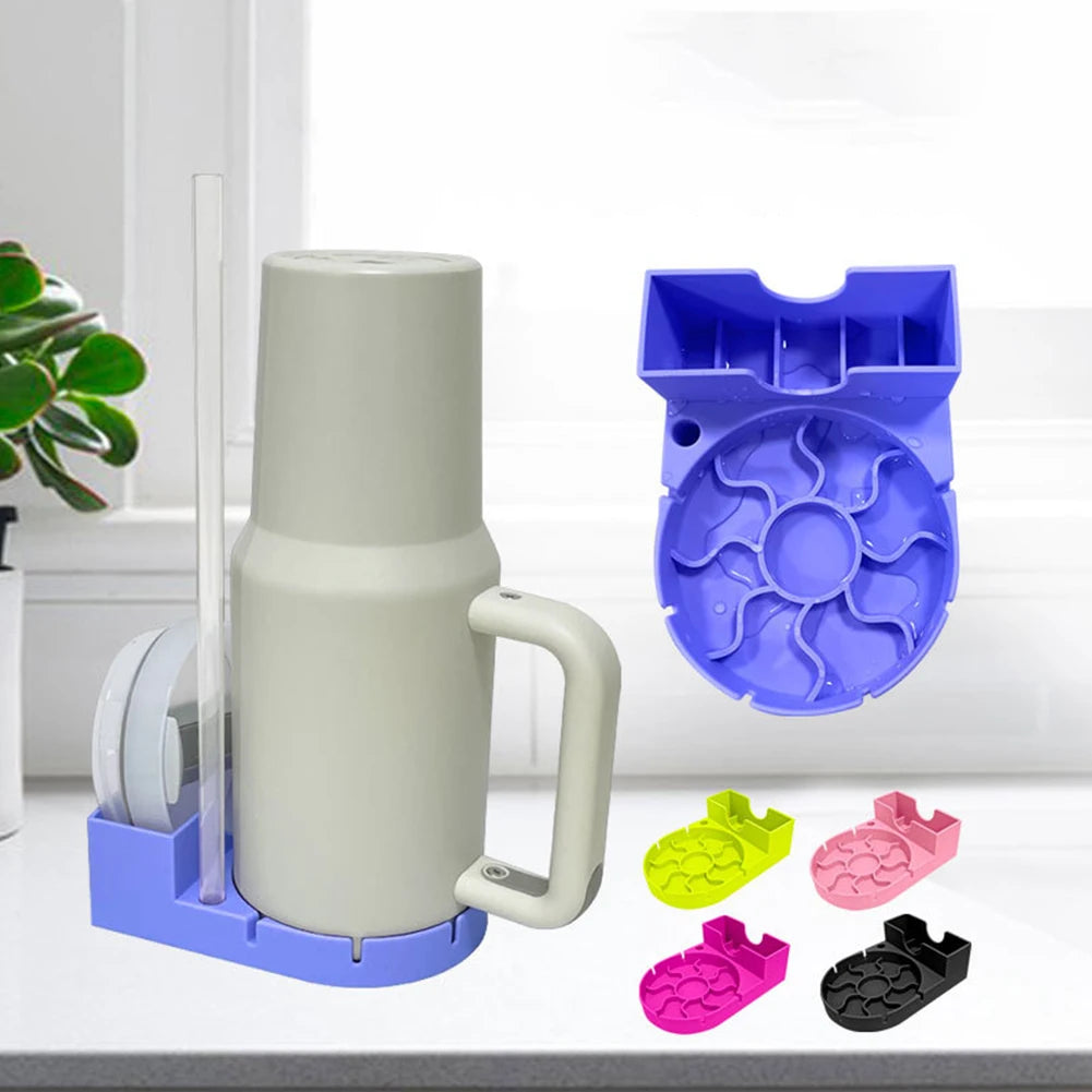 Hemasa Silicone Tumbler Drying Station Non-Slip Bottle Water Filter Rack Sports Bottle Drainer Stand