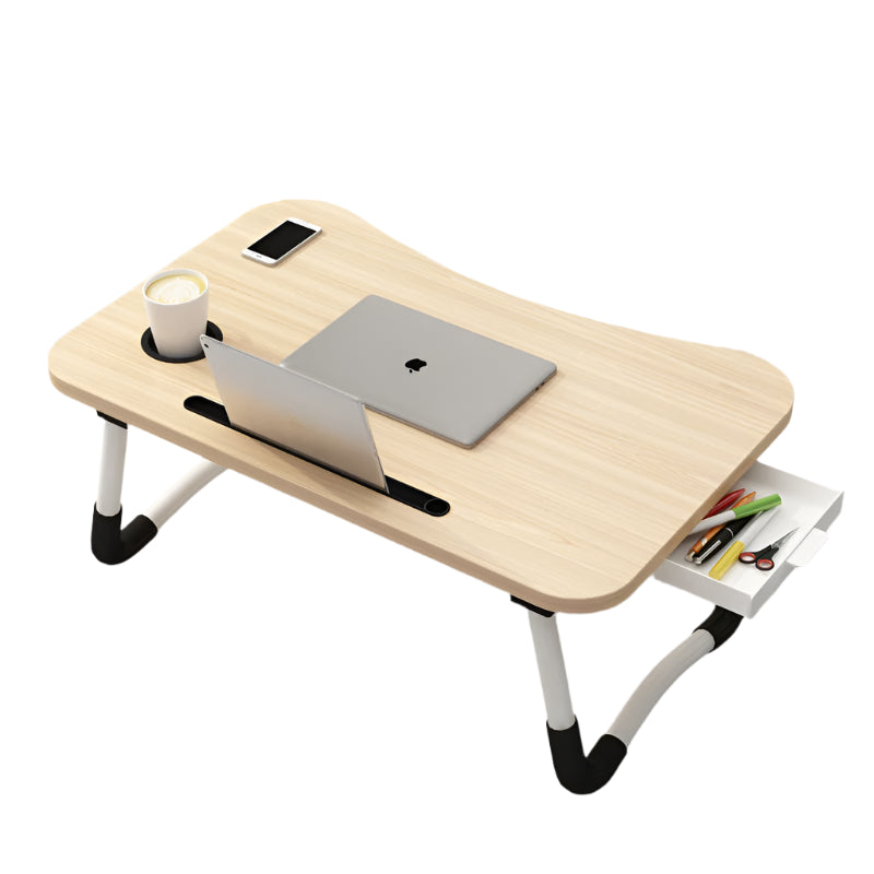 New Folding Laptop Desk for Bed & Sofa Laptop Portable Lap Desk Bed Tray Table Desk  for Study and Reading Bed Top Tray Table