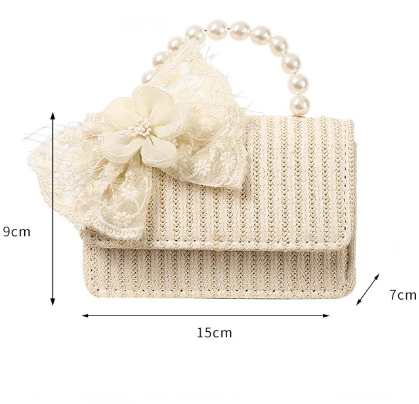 Simple Bowknot Straw Bag Messenger Portable Dual-purpose Holiday Photo Versatile Ladies Bag New Fashion Summer Bag Sac En Paille