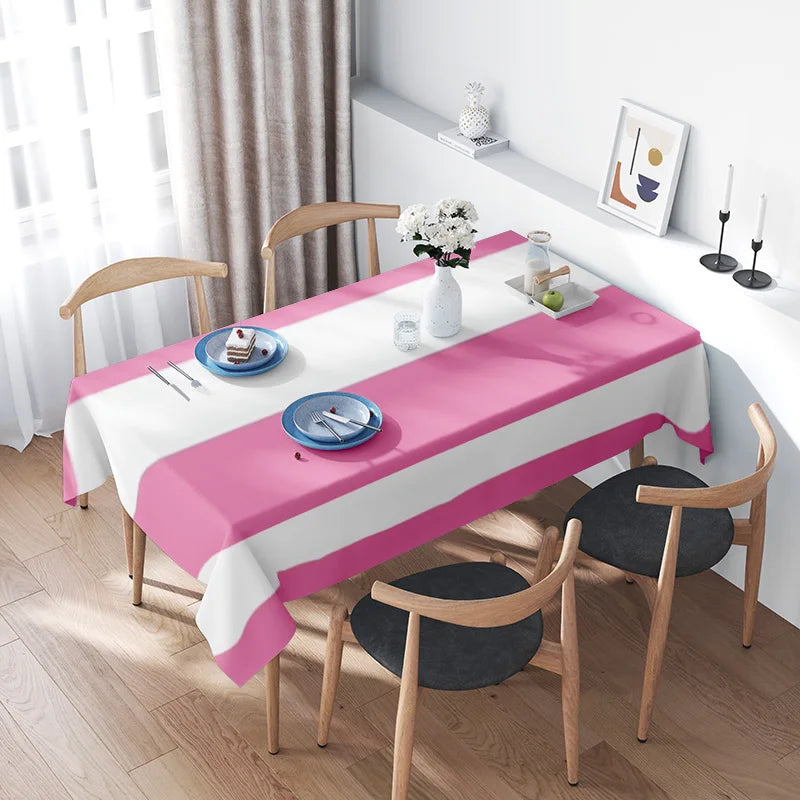 Tejesa Waterproof Tablecloth for Dining Room  Overlay Table Cover Party Decor /Luxury Table Linens Home Kitchen Table