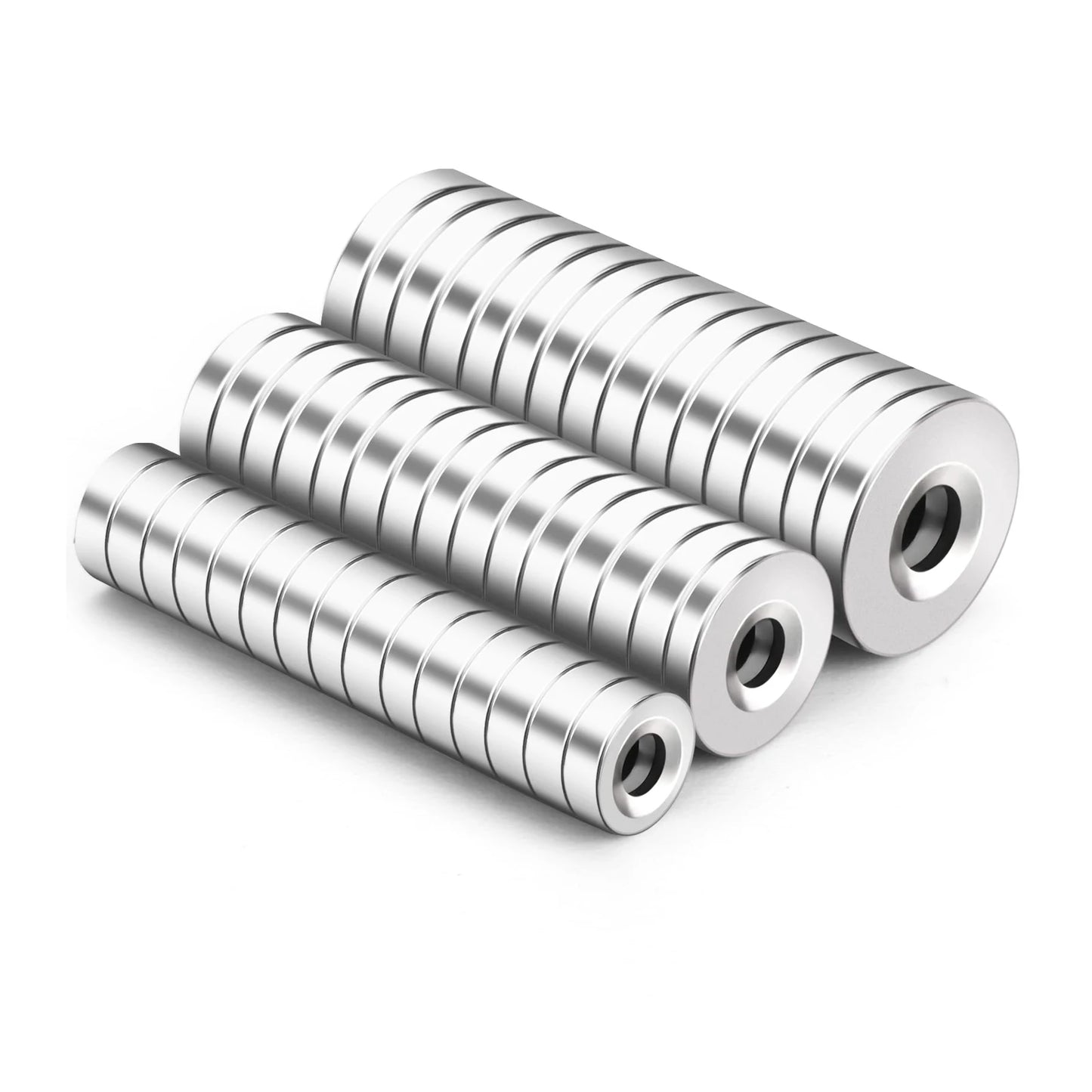 8/10/12/15/18/20x3 Strong Magnet Countersunk Round NdFeB Neodymium Magnet Powerful Rare Earth Permanent Fridge Magnets with hole