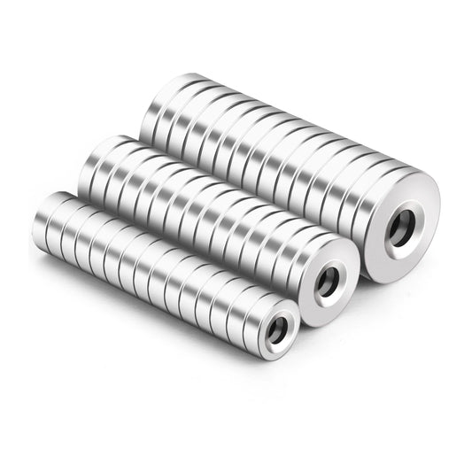 8/10/12/15/18/20x3 Strong Magnet Countersunk Round NdFeB Neodymium Magnet Powerful Rare Earth Permanent Fridge Magnets with hole