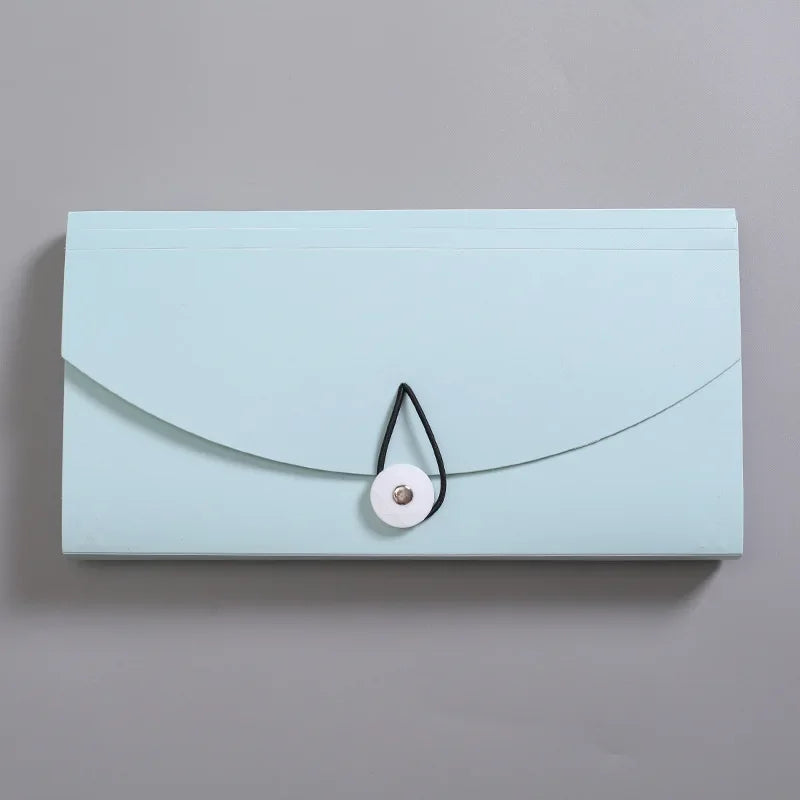 B6 PP File Folder Document Bag Receipt File Expanding Wallet Bill Folder 13 Pockets Card Ticket Holder Organizer Office Supplies