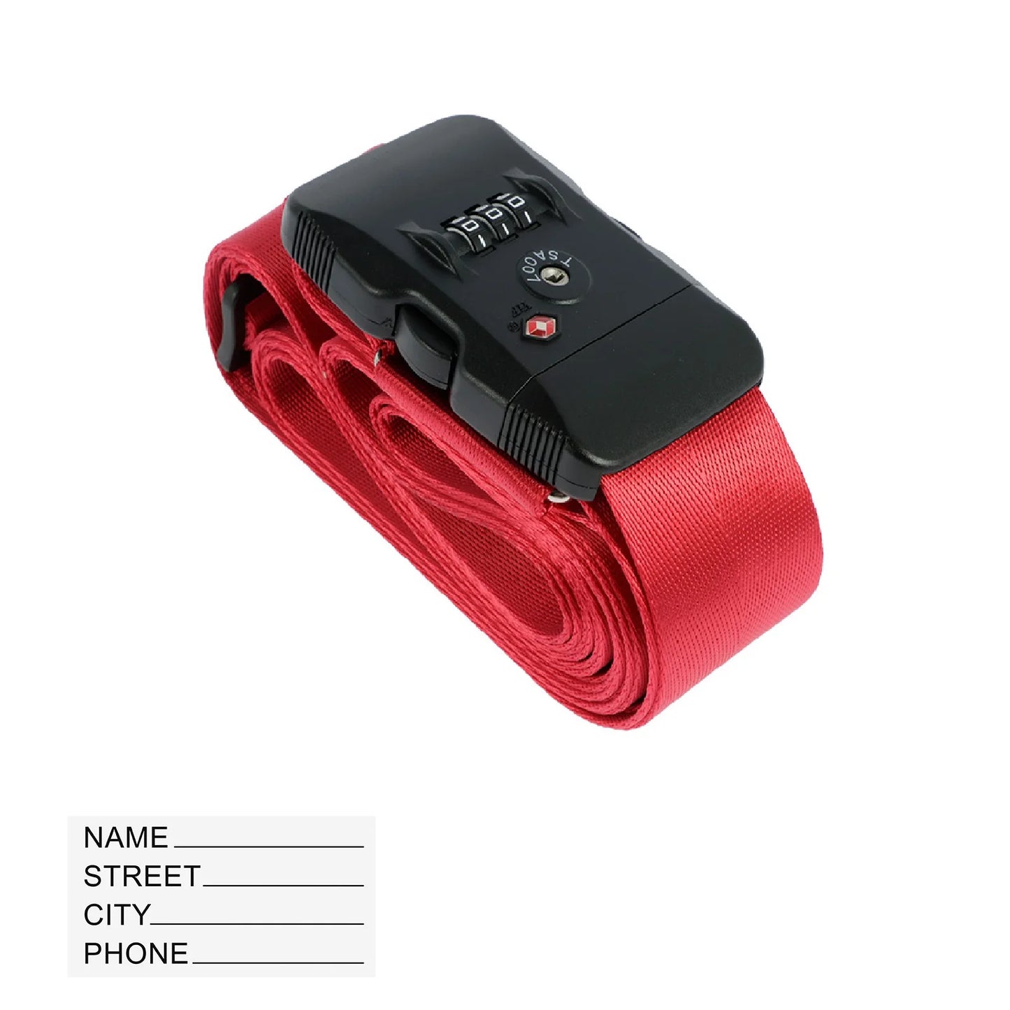 Tejesa 2/1pc Luggage Strap Anti-theft Suitcase Buckle Cross Strap TSA Customs Lock Adjustable Bundle Baggage Belt for 20-32in Luggage