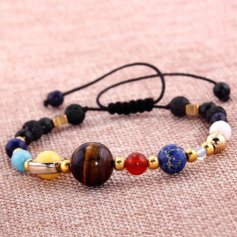 Hemasa Galaxy Solar System Eight Planets Bracelet