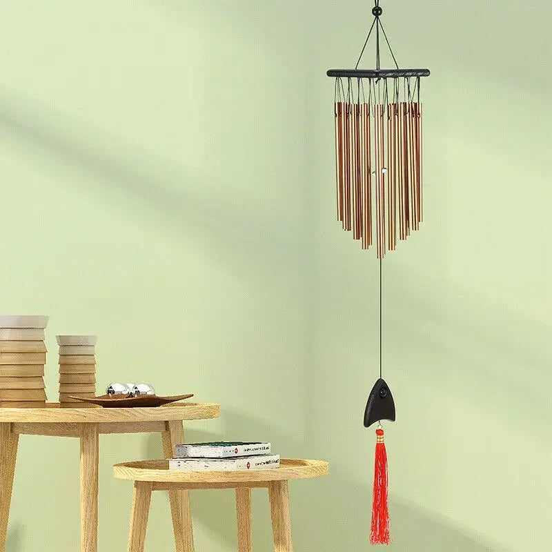 Hemasa 16 Tubes Windchime Large Bells Wind Chimes Chapel Home Decor for Garden Outdoor Decoration Decor Gifts home decor