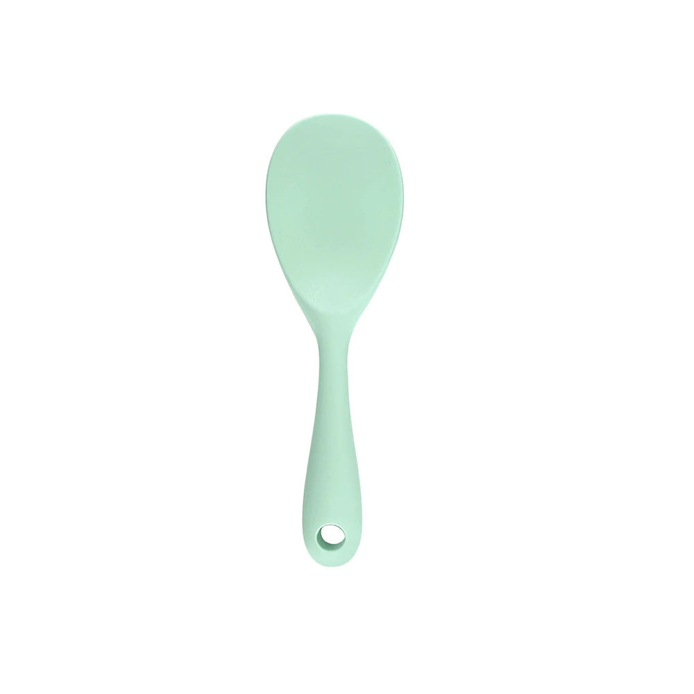 Hemasa 1PC Food Grade Silicone Rice Spoon Household non Stick Pot Cooking Spoon High-temperature Resistant Kitchen Tools