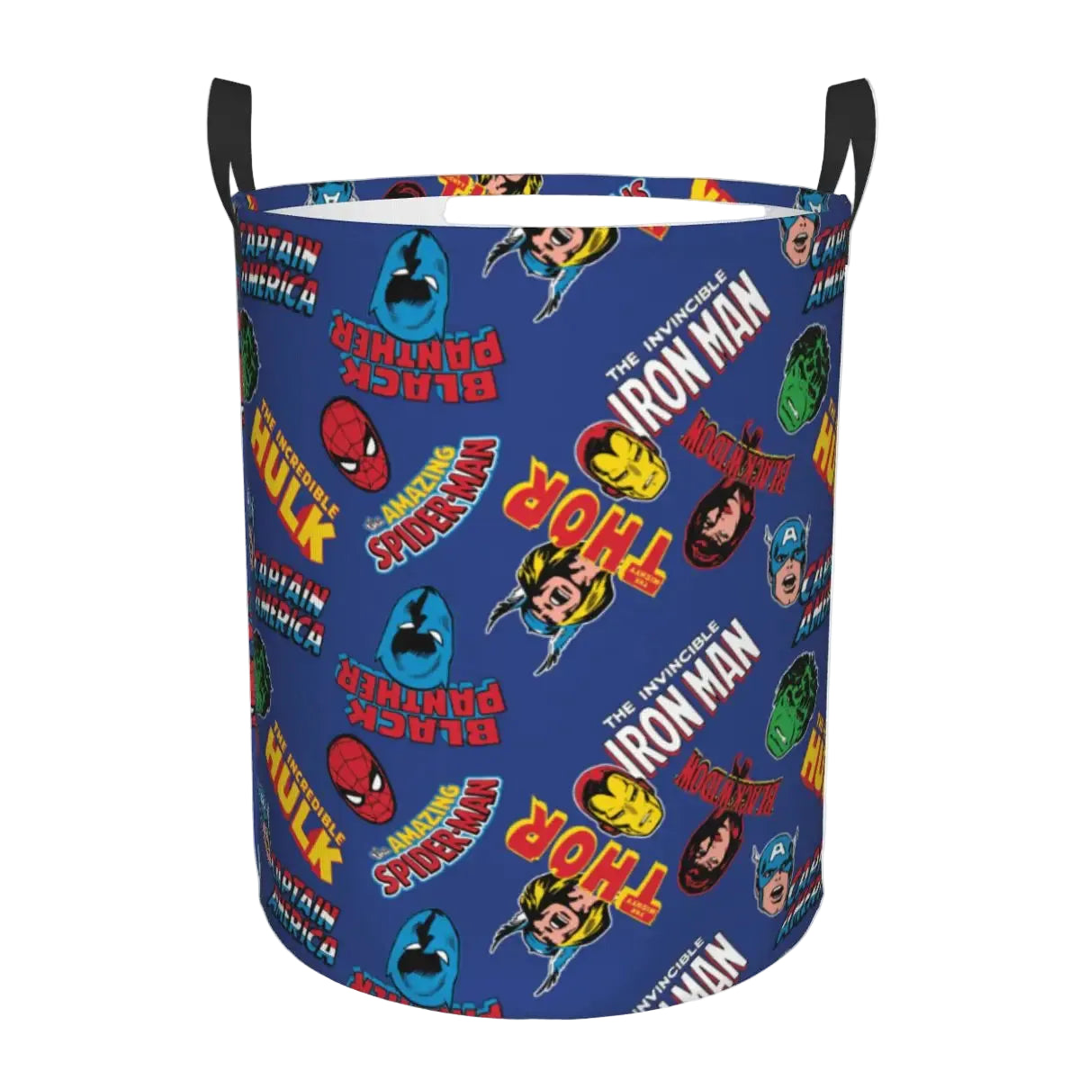 Tejesa  Laundry Hamper Large Storage Basket Action Spider Man Comics Girls Boys Toy Organizer