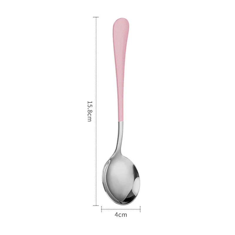 Stainless Steel Soup Spoons Korea Home Kitchen Ladle Capacity Gold Silver Mirror Polished Flatware For Coffee Tableware