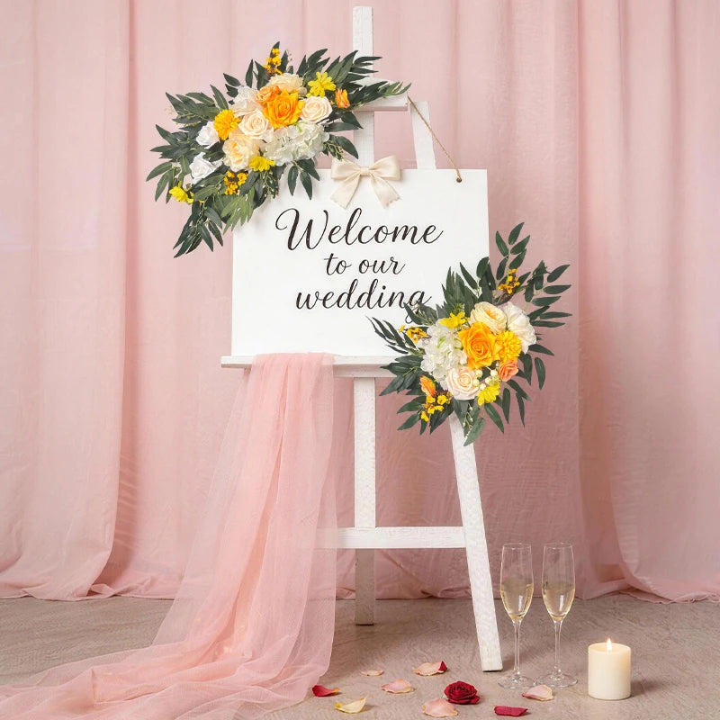 Tejesa Artificial Flower Arch for Home Decoration/ Wedding/Festival/ Hotel and Auditorium
