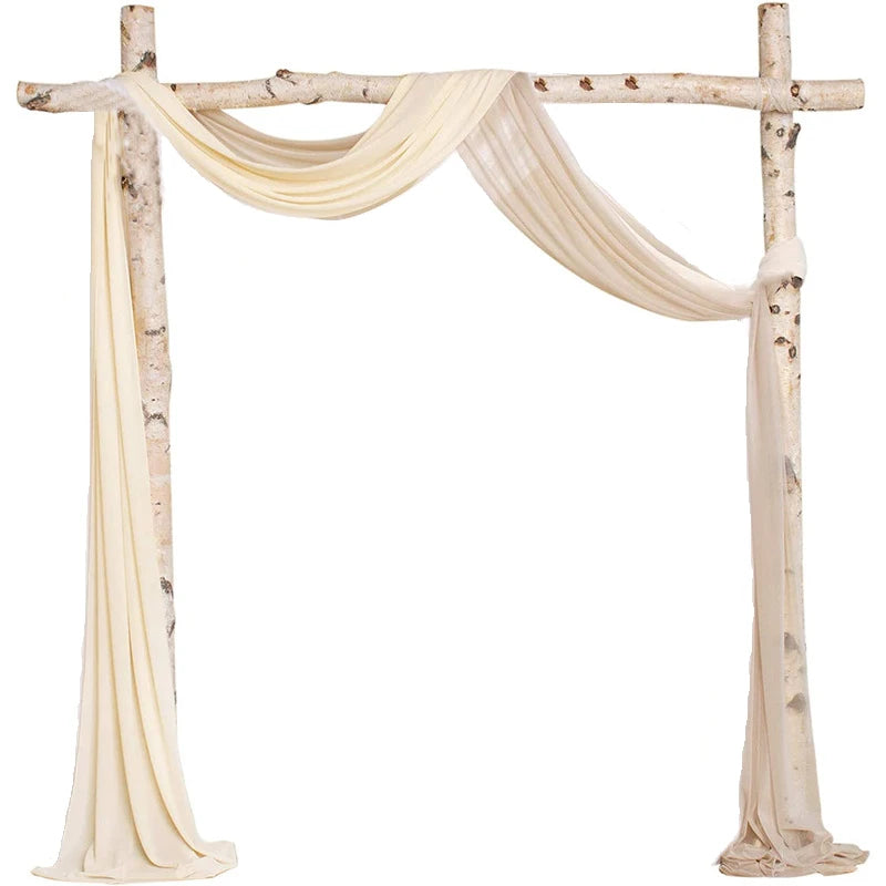 YeeNanee Deluxe Wedding Arch Flowers White Red Artificial Floral Swags for Country Wedding Ceremony Arbor Backdrop Decoration
