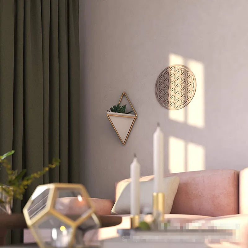 10/15/20/30cm High Quality Wooden Wall Sign Flower Of Life Sacred Geometry Home Decoration Wood Coaster for Home Wall Decor