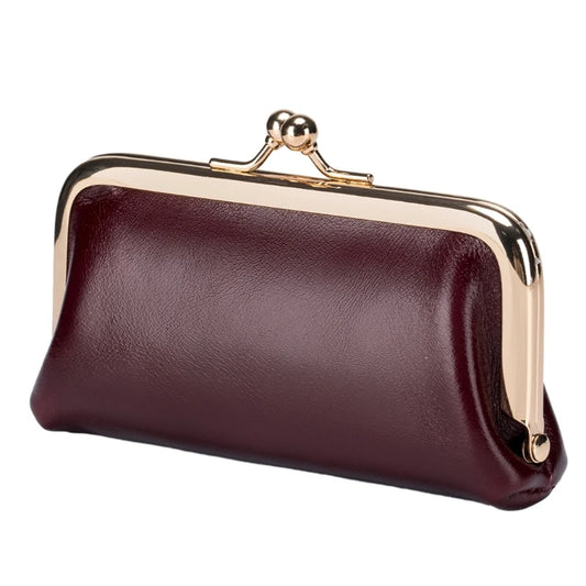 Coin Purse Bifold Lipstick Pack Change Pouch for Women Small Wallets Fashion Lady Purse Kiss Lock Wallets Vintage Clutch 517D