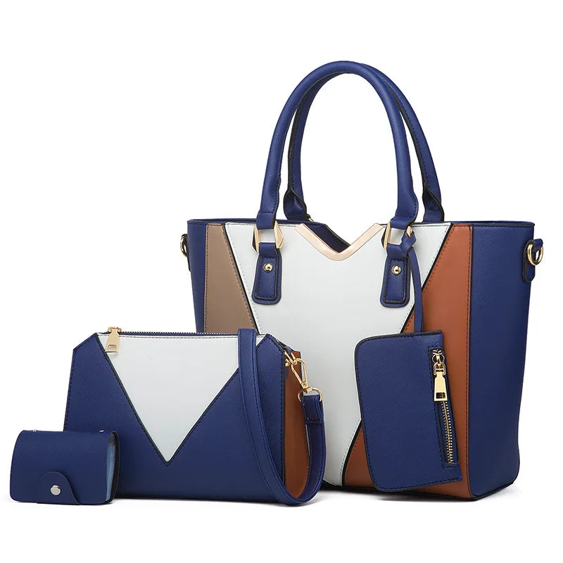 Hemasa crossbody  bag four-piece set of women's tote bag/ one shoulder  womens bag  purses and handbag