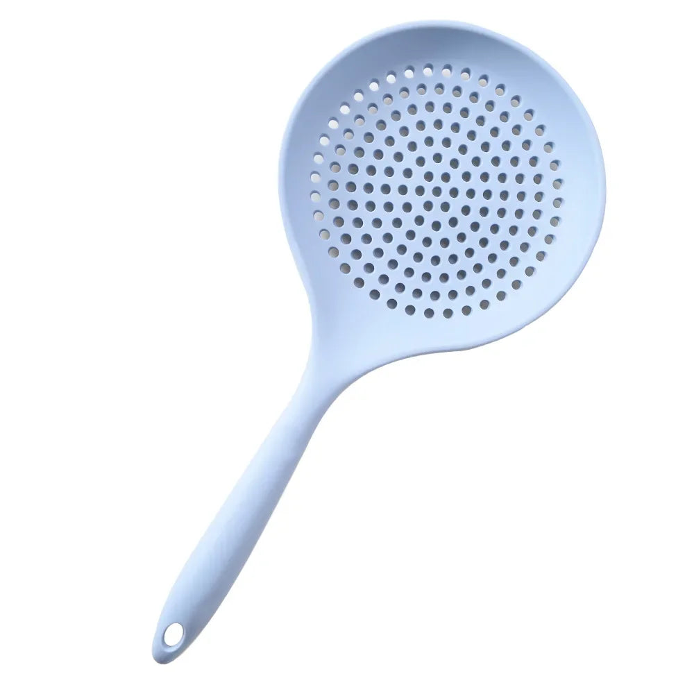 1/2Pcs Silicone  Cooking Spatula Large Colander Soup Strainer Household Kitchen Tool