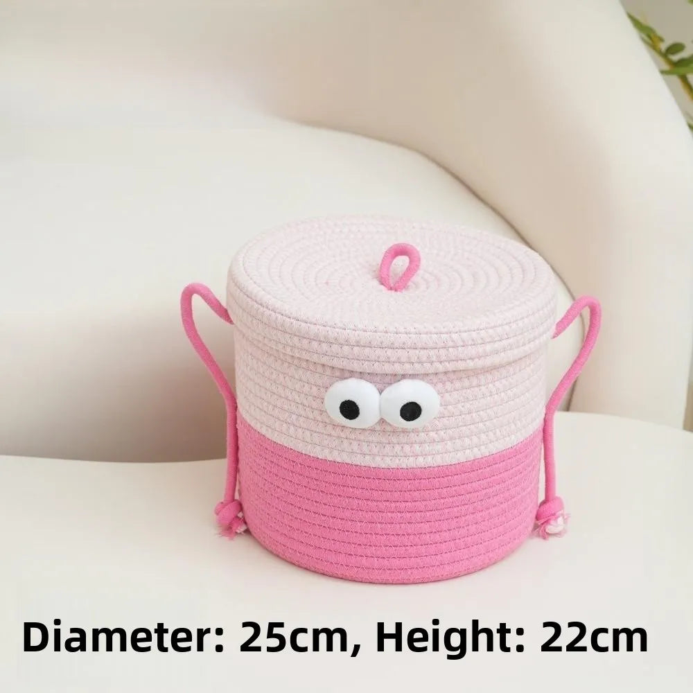 Tejesa Cartoon Monster Sna Basket Living Room Office Desktop M Organizer Toy Storage Basket Cotton Material Fly Use