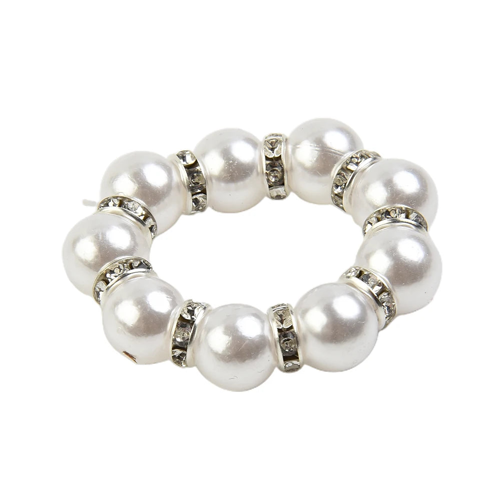 Hemasa 12pcs Pearl Napkin Rings