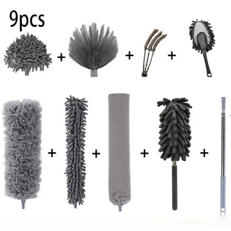 UNTIOR Duster Brush Microfiber Duster Extendable Gap Dust Tools Retractable Car Cleaning Brush Household Ceiling Cleaning Tools