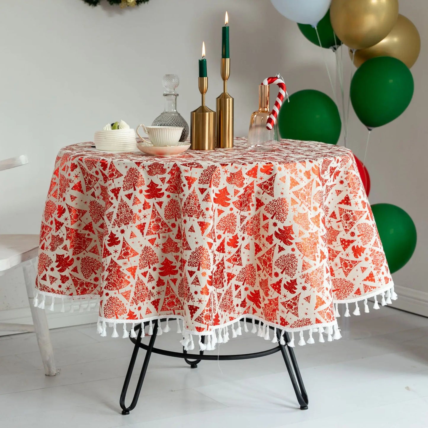 Tejesa  linen  Christmas decorative dining table coffee table cloth