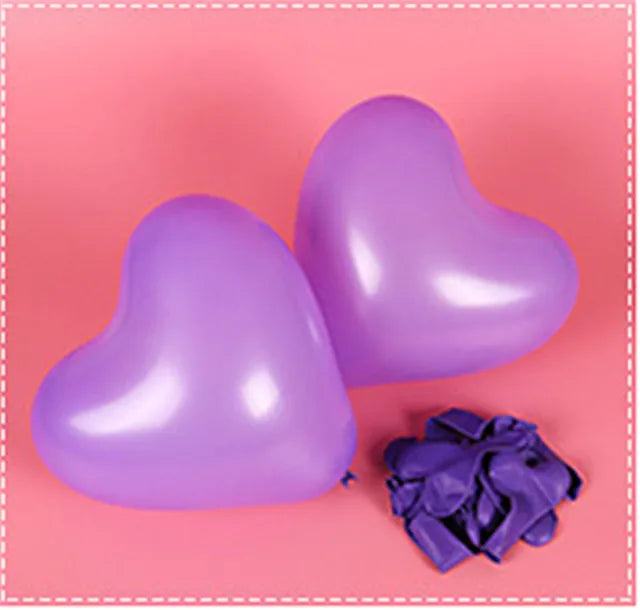 12Inch Heart shape Balloons Love Inflatable Air Helium Balloon room Day Marriage Wedding Birthday Party Decor Supplies