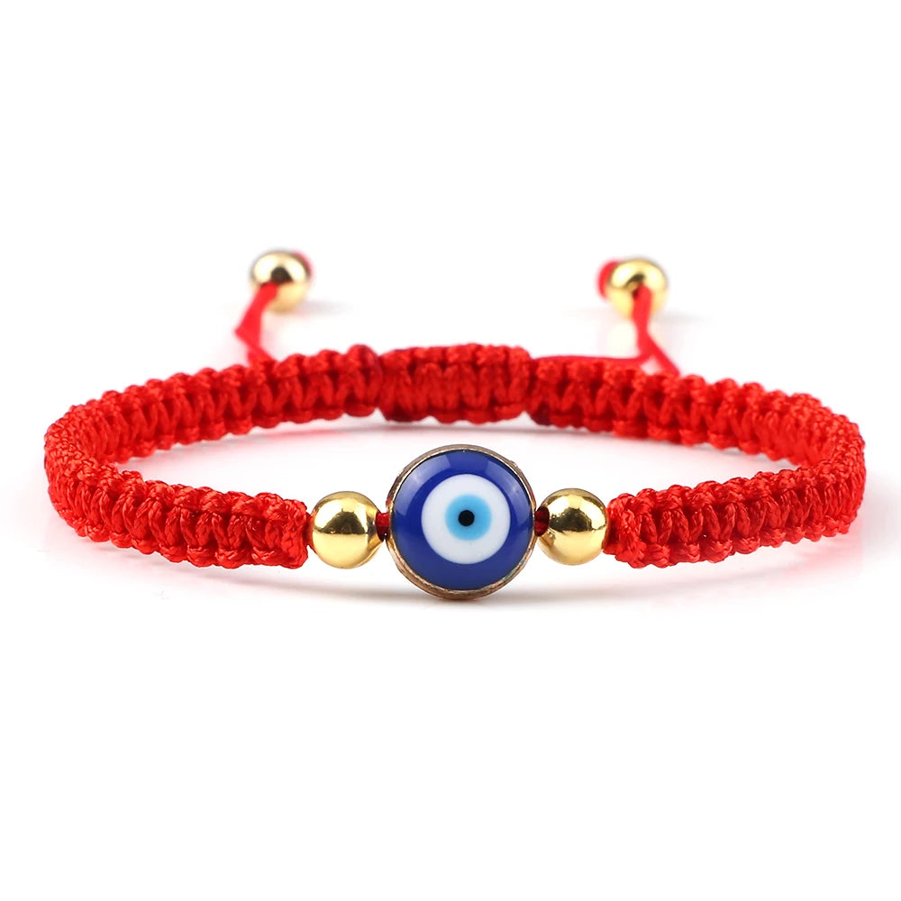 Lucky Evil Eye Bead Bracelets For Women Men Multicolor Handmade Braided Red Thread String Bracelet Charm Friendship Jewelry Gift