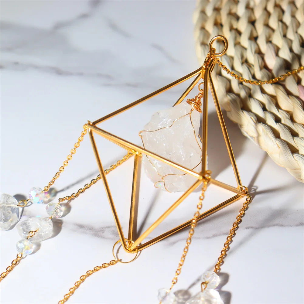 Hanging Sun Catcher Creative Rainbow Maker Ornament Versatile Sun Catcher Wind Chime for Wedding Decoration