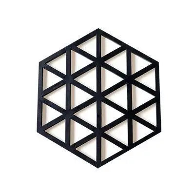 Hemasa Cartoon Felt Coaster Sheep Shape Non-Slip Coaster High Temperature Insulation Circular Coaster Creative Styling Decoration