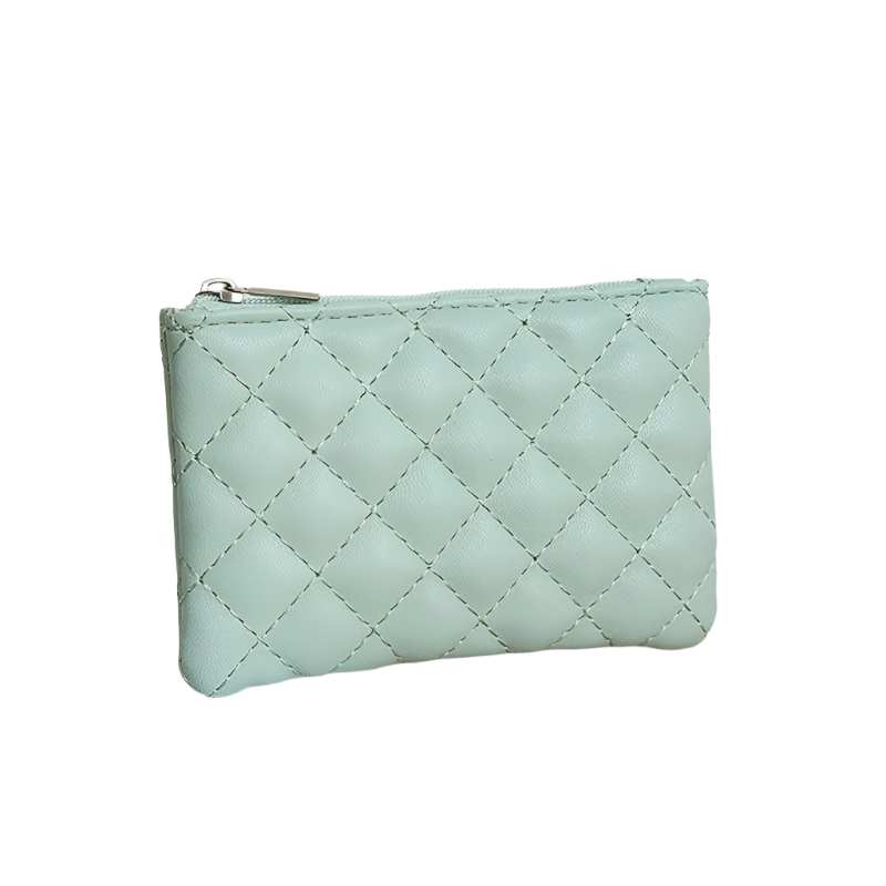 Hemasa  Small Coin Purse  Leather Zipper Wallets   Business Card Holder Ladies Mini Coin Bag