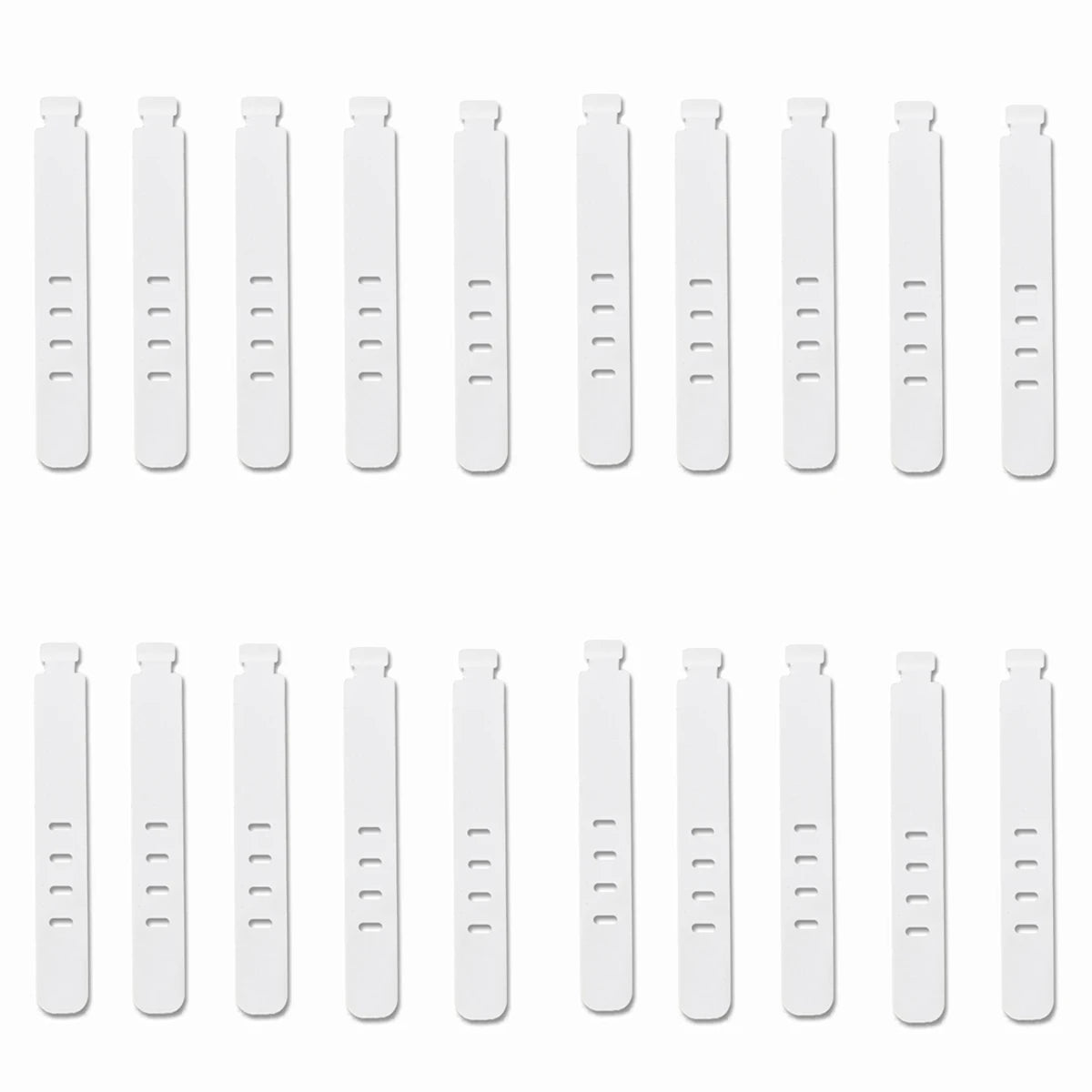 Tejesa 20/12 Pcs  Cable Ties Cord Organizer Management Silicone Wire Holder Straps Zip Clips Reusable Tie Wraps Keeperwinder Rubber
