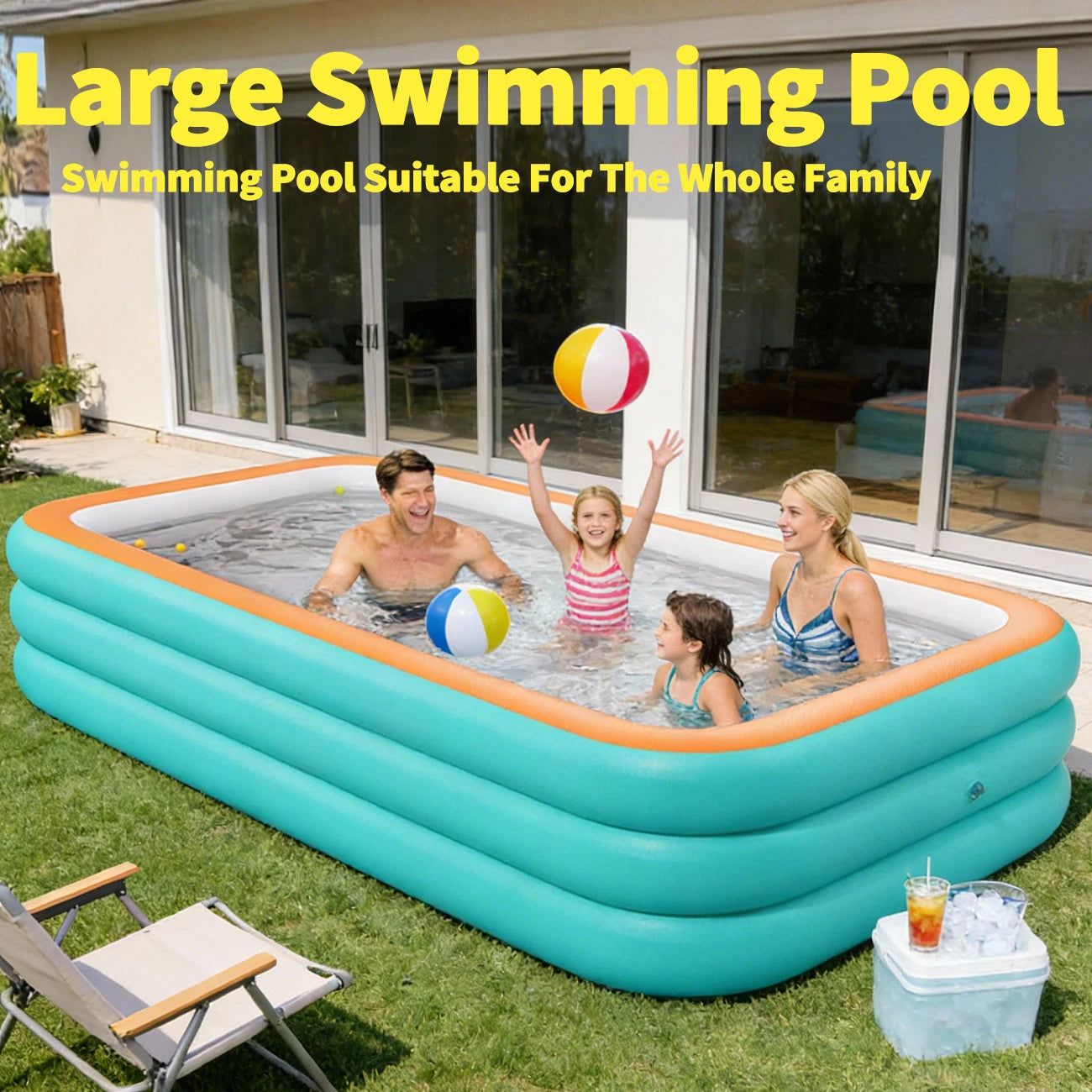 Tejesa  Family Inflatable Swimming Pool/ Suitable For Large Swimming Pools For Backyard And Lawn Parties