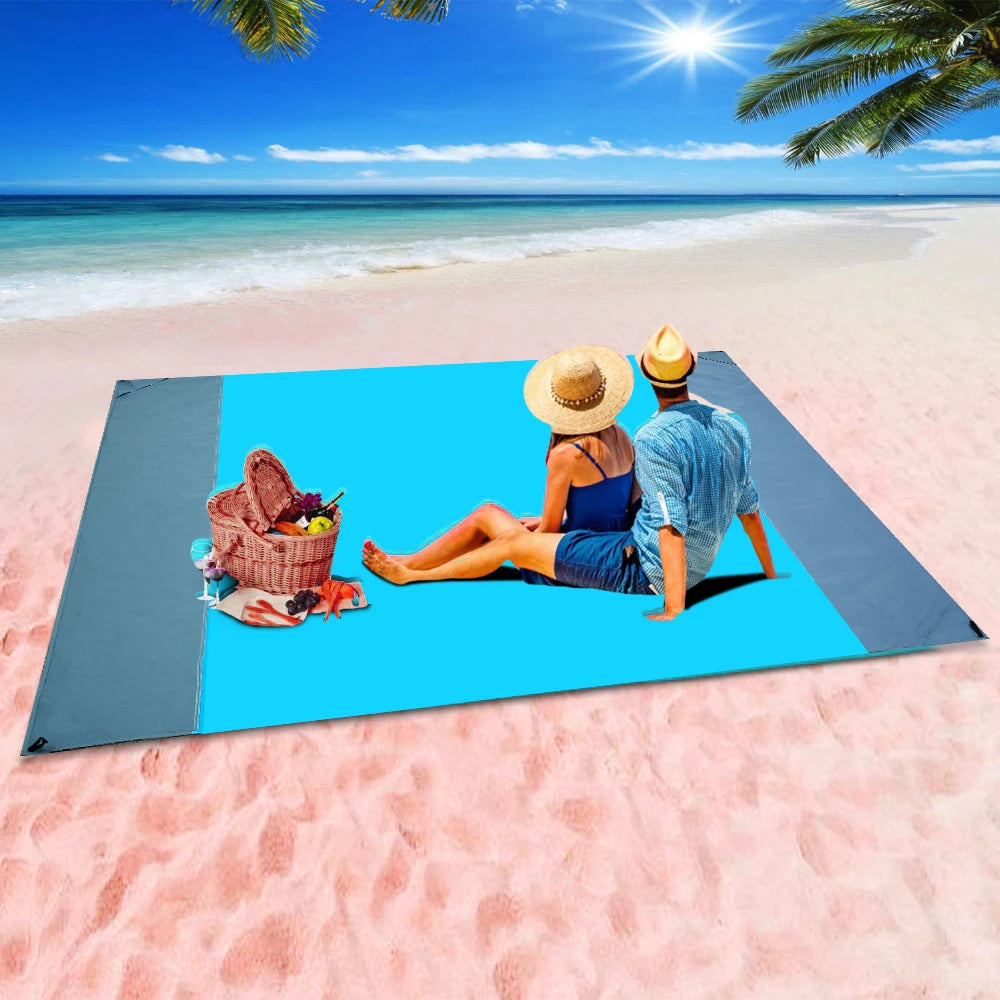 Tejesa Beach Mat Outdoor Camping Mat Waterproof Beach Blanket Large Floor Mat for Home Outside Travel Rug Camping Tent Mat Picnic Rug