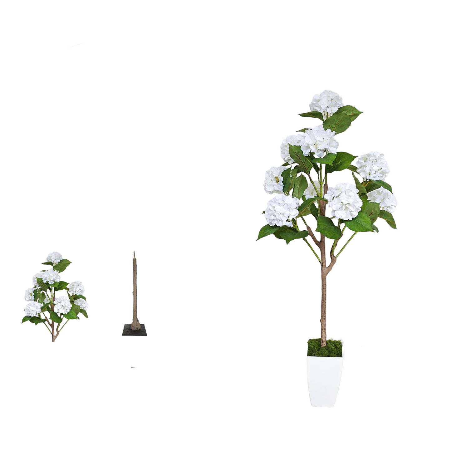 Tejesa 120cm Artificial Hydrangea Tree Faux flowers Plant Indoor Outdoor Fake plants for home party wedding room Decoration halloween