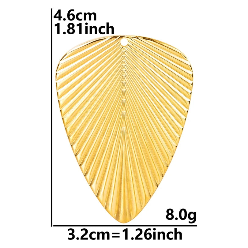 1pc Fashion Creative Leaf Necklaces For Women Plant Pendants Chain Stainless Steel Necklace Wedding Metal Jewelry Gift No Fade