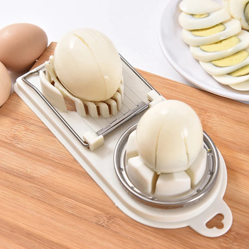 Multifunctional Egg Cutter Egg Slicer Sectioner Cutter Mold Flower-Shape Luncheon Meat Cutter Kitchen Gadgets Tools