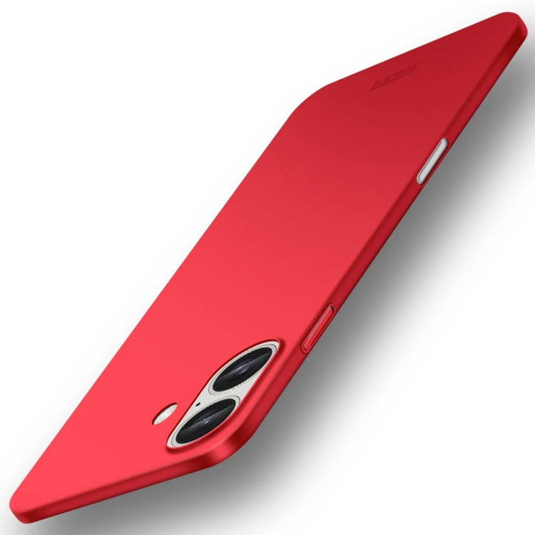 MOFI Frosted PC Ultra-thin Hard Phone Case, For iPhone 16 Plus, For iPhone 16, For iPhone 15 Pro Max, For iPhone 15 Pro, For iPhone 15 Plus, For iPhone 15, For iPhone 17e / 16e