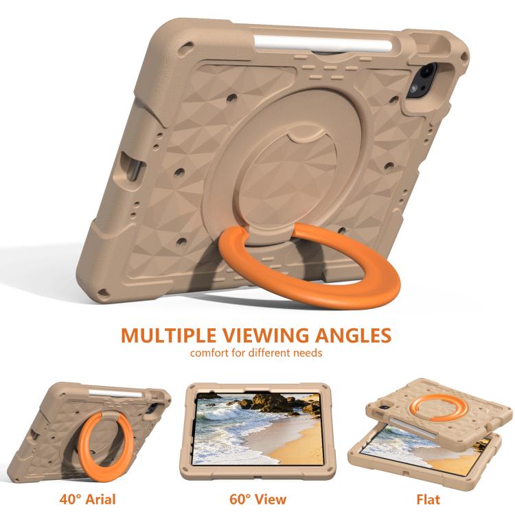 Magic Ring Rotation Holder Shockproof Tablet Case with Shoulder Straps, For iPad 2026 / 2025 / Air 11 2026 / 2025