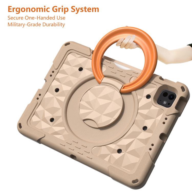 Magic Ring Rotation Holder Shockproof Tablet Case with Shoulder Straps, For iPad 2026 / 2025 / Air 11 2026 / 2025