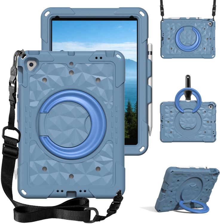 Magic Ring Rotation Holder Shockproof Tablet Case with Shoulder Straps, For iPad 2026 / 2025 / Air 11 2026 / 2025, For iPad 10.2 2022 / 2021 / 10.5
