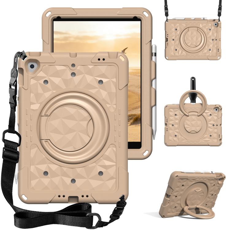 Magic Ring Rotation Holder Shockproof Tablet Case with Shoulder Straps, For iPad 2026 / 2025 / Air 11 2026 / 2025, For iPad 10.2 2022 / 2021 / 10.5