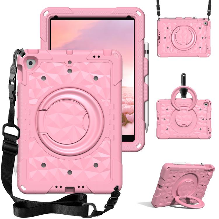 Magic Ring Rotation Holder Shockproof Tablet Case with Shoulder Straps, For iPad 2026 / 2025 / Air 11 2026 / 2025, For iPad 10.2 2022 / 2021 / 10.5