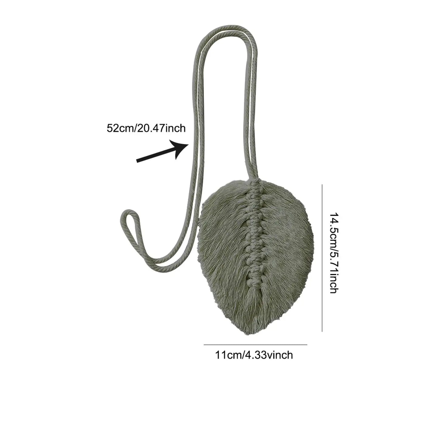 Bohemian Curtain Tieback Home Decoration Decorative Nordic Leaves Shape Cotton Drape Tie Curtain Tie Back for Indoor Outdoor