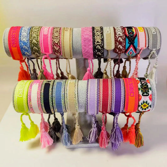 Woven Friendship Bracelets Adjustable Cotton Rope Cord Hand Made Christian Jewelry Bracelet