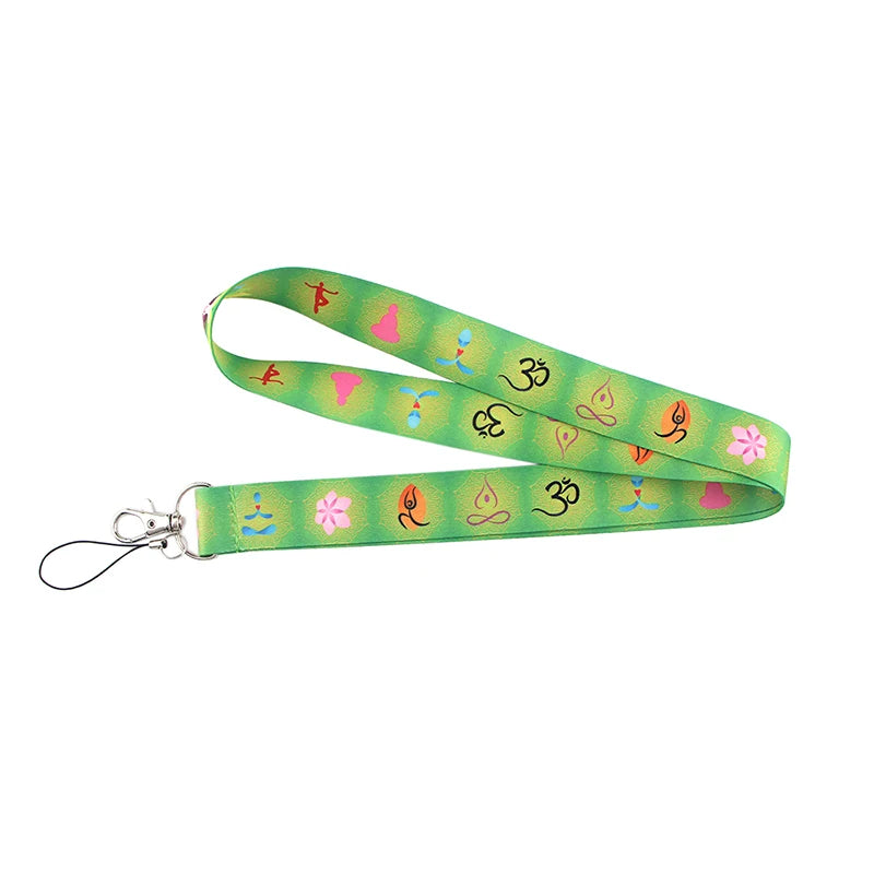 Tejesa Little daisy Lanyard for Key Cute Neck Strap Card ID Badge Holder Key Chain Accessories Wholesale