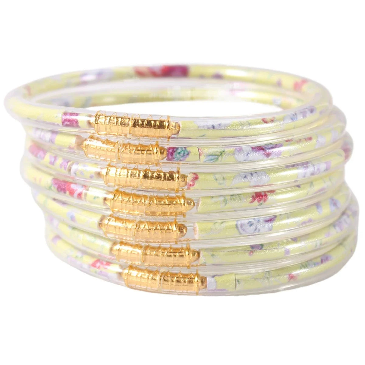 7pcs/set Stack Leopard Print Bangle Bracelet for Women Cheetah Print Silicone Bangle  Jewelry