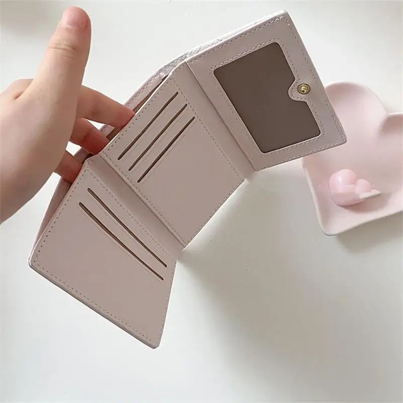 Hemasa  Short Cute Small Wallets /t Triple Fold Card Holder /Girl ID Bag Card Holder/ Coin Purse Ladies Wallets Cartoon Bags