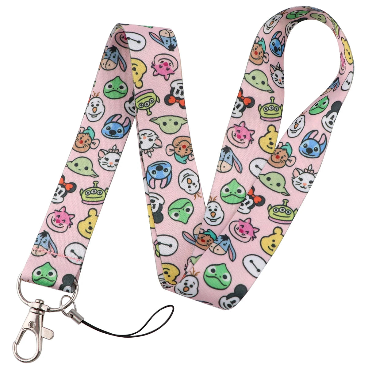 Cute Marie Cat Credential Holder Cartoon Animal Lanyards for Key Neck Strap For Card Badge Gym Keychain Keyring Accessories Gift